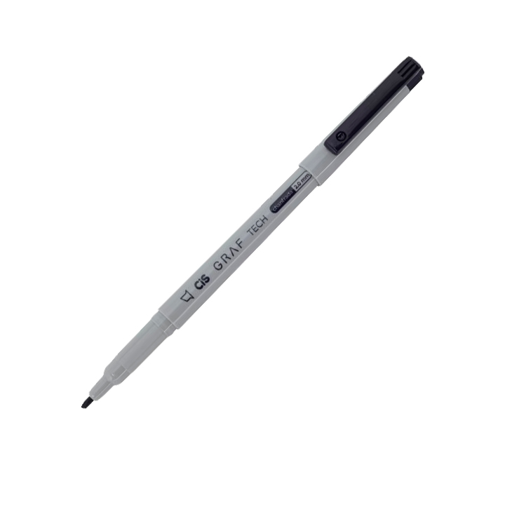 Caneta Nankin Preto 2.0 mm Chanfrada Técnica Graf Descartável Cis