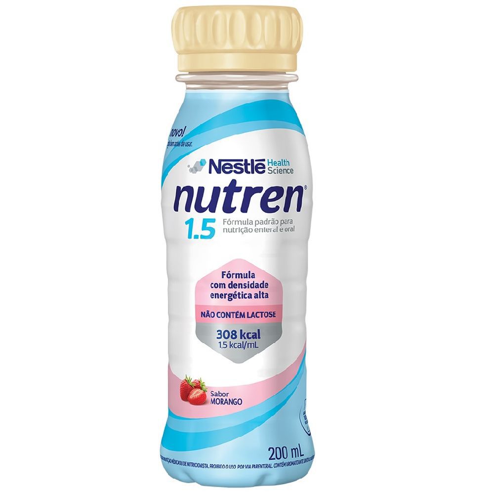 Nutren 1.5 Morango 200 ml - Nestlé - Enteral Care Nutrição Enteral e  Suplemento Dietas