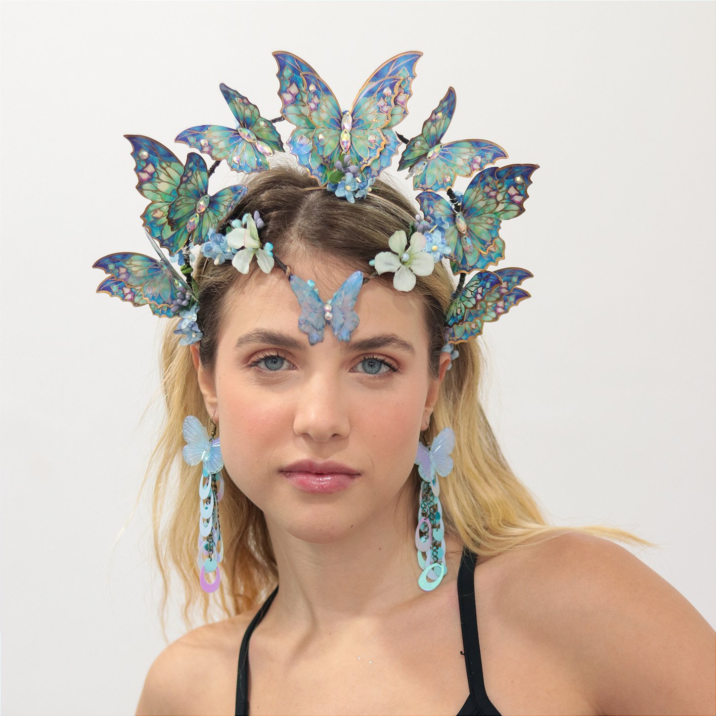Tiara de Borboleta Paetê