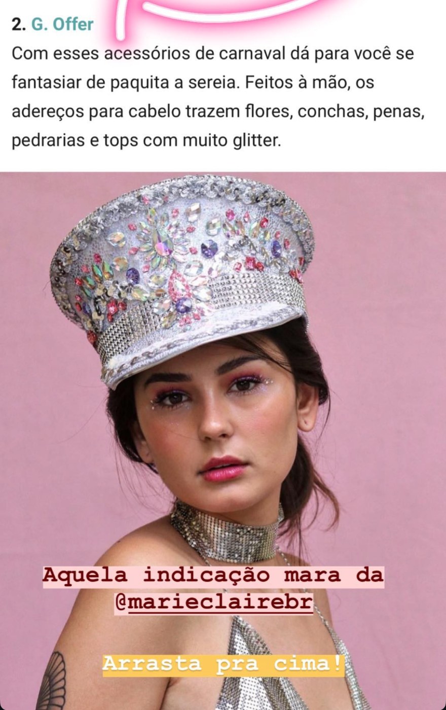 A G. Offer na lista de lojas de acessórios de Carnaval da Marie Claire