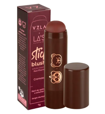 BLUSH STICK VIZZELA RED MOCHA - Viciadas em Makes® Maquiagens em