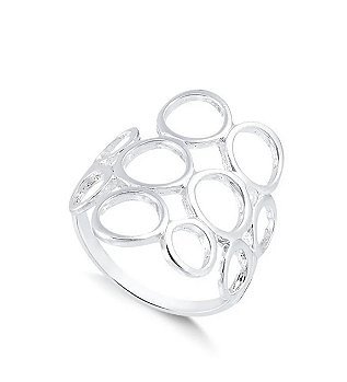 Anel Dez Mandamentos Prata Feminino