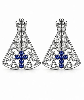 Brinco Nossa Senhora Aparecida Prata