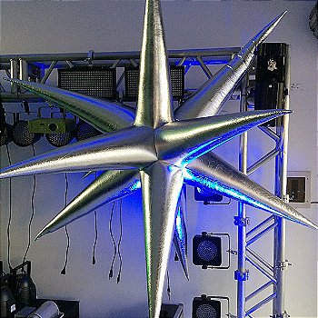 Inflável Estrela Metálica (Aluguel 24h)