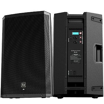 Locação Som Profissional - 2 Caixas Ativas Electro-Voice ZLX-15P (Aluguel 24h)