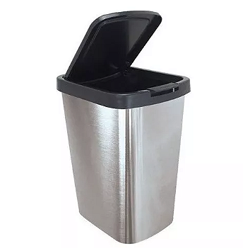 LIXEIRA COM TAMPA CLICK 9L - ARQPLAST