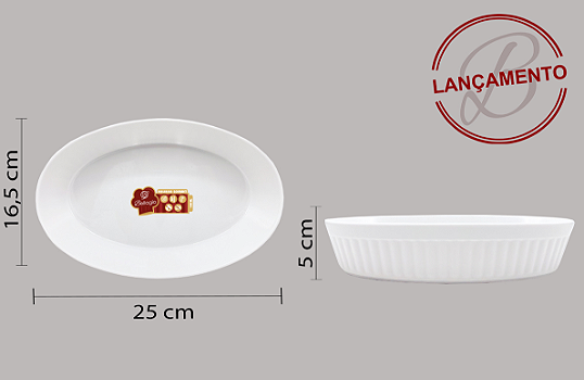 TRAVESSA PARA SERVIR DE MELAMINA 1,1L 25X16X5CM - BELLAGIO