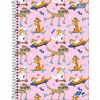 CADERNO ESPIRAL UNIVERSITÁRIO 10 MATÉRIAS 200 FOLHAS - TILIBRA