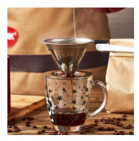 FILTRO DE CAFÉ AÇO INOX 10x6,5CM - CLINK
