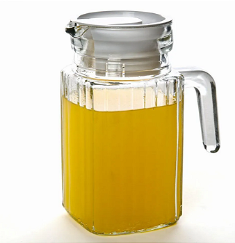 JARRA DE VIDRO COM TAMPA DE PLÁSTICO 500ML - CLINK