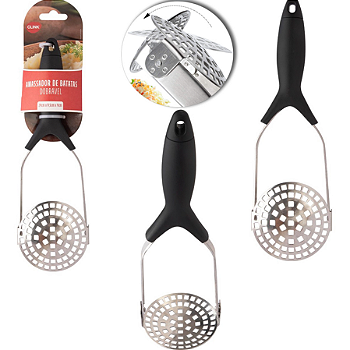 AMASSADOR DE BATATAS RETRÁTIL EM AÇO INOX 29CM - CLINK