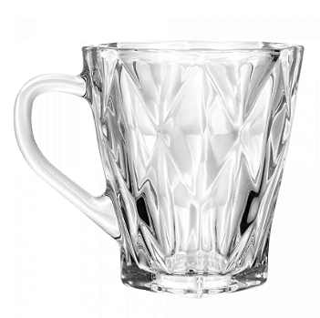 CANECA DE CRISTAL ECOLÓGICO DIAMOND 180ML - LYOR