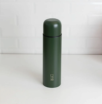GARRAFA TÉRMICA DE AÇO INOX BULLET VERDE 500ML - LYOR