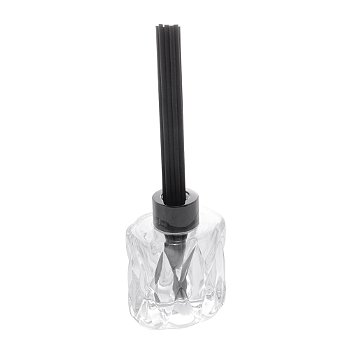 DIFUSOR DE VIDRO COM 8 PALITOS PRETOS DIAMOND 100ML - LYOR