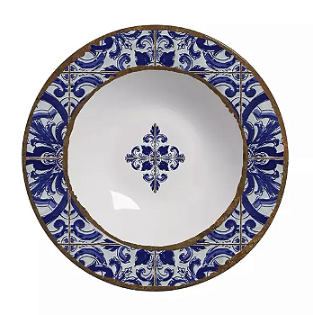 PRATO FUNDO DE CERÂMICA COIMBRA 24CM - ALLEANZA