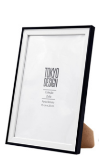 PORTA RETRATO DECORATIVO 15X20CM CLEAN ZULIA TOKYO DESIGN - MULTIART