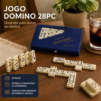 JOGO DE DOMINÓ 28 PEÇAS - MOMENT