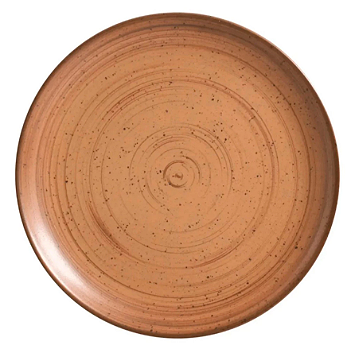 PRATO SOBREMESA DE CERÂMICA KYAA TERRACOTA 21CM - ALLEANZA