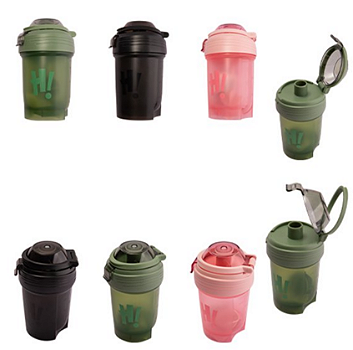 COQUETELEIRA DE ACADEMIA PLÁSTICO 350ML 15X7CM - FLASHGOODS