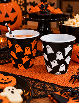 COPO DE MELAMINA HALLOWEEN FANTASMINHAS 300ML SORTIDOS - FLORARTE