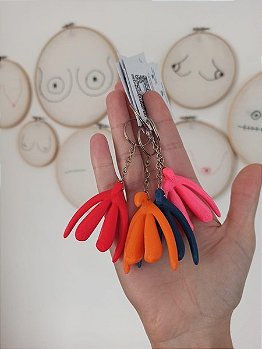 20 Chaveiros Clitóris 3D