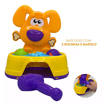 Brinquedo Educativo Bate Dog Martelo