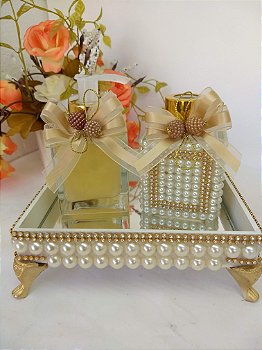 Kit Lavabo Luxo Perolas