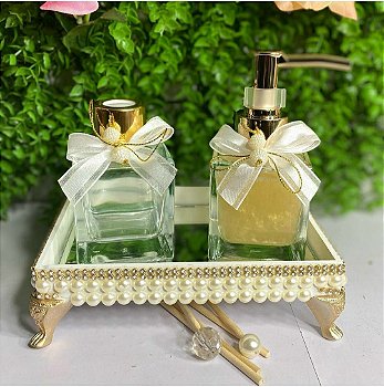Kit Lavabo Luxo com Bandeja de Perolas