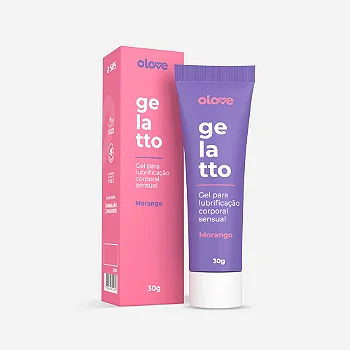 Gel Lubrificante Beijável Olove Gelatto - Morango 30g