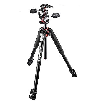 Tripé Manfrotto 055 Aluminum 3-Section Kit with 3-Way Head MK055XPRO3-3W