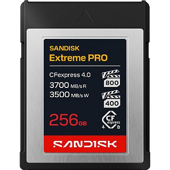 Cartão de Memória SanDisk 256GB Extreme PRO CFexpress 4.0 Type B