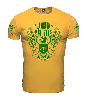 Camiseta Masculina Concept Join Or Die Brasil Team Six Brasil