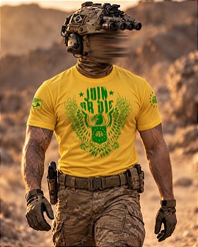 Camiseta Masculina Concept Join Or Die Brasil Team Six Brasil