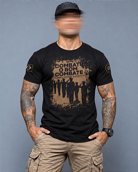 Camiseta Masculina Honor Combati o Bom Combate Acabei a Carreira Guardei a Fé Team Six Brasil