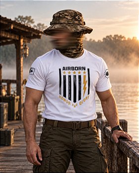 Camiseta Masculina AirBorn Honor and Glory Team Six Brasil