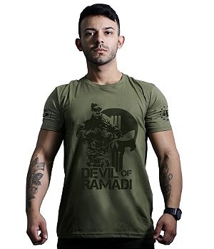 Camiseta Masculina Devil Of Ramadi Tribute Chris Kyle Team Six Brasil