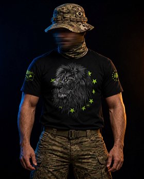 Camiseta Masculina Concept Line Leões Andam Com Leões Team Six Brasil