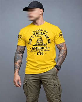 Camiseta Masculina Dont' Tread On Me America 1776 Team Six Brasil