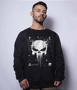 Casaco Básico de Moletom New Punisher Team Six Brasil
