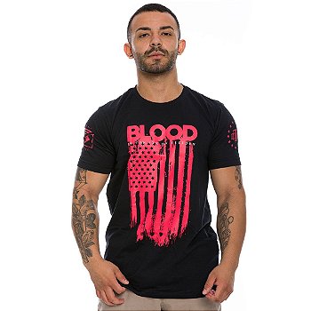 Camiseta Masculina Blood Is The Ink Of Freedom Team Six Brasil