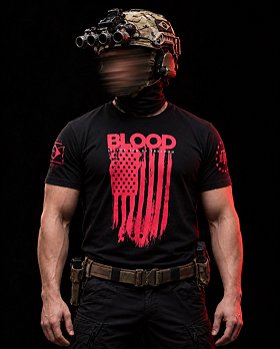 Camiseta Masculina Blood Is The Ink Of Freedom Team Six Brasil