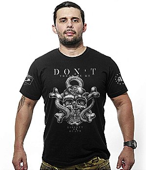 Camiseta Masculina Don't Tread On Me Team Six Brasil