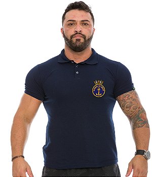 Camiseta Gola Polo Masculina Marinha Do Brasil Team Six Brasil