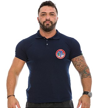 Camiseta Gola Polo Masculina FAB Esquadrilha da Fumaça Team Six Brasil