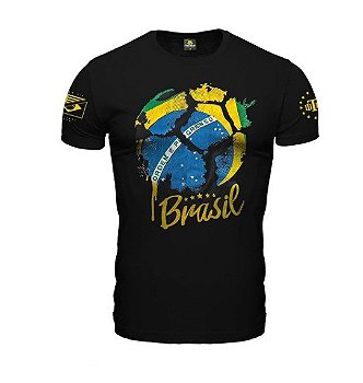 Camiseta Masculina Brasil Copa do Mundo Team Six Brasil