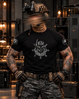 Camiseta Masculina FORTUNA AUDACES SEQUITUR Secret Box Team Six Brasil