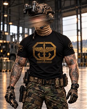 Camiseta Masculina KOMANDO PASUKAN KHUSUS Secret Box Team Six Brasil