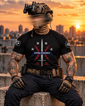 Camiseta Masculina PER MARE PER TERRAM Secret Box Team Six Brasil