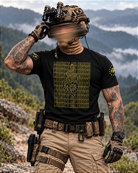 Camiseta Masculina LIBERTY OR DEATH Secret Box Team Six Brasil