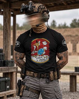Camiseta Masculina SENTA A PUA Secret Box Team Six Brasil
